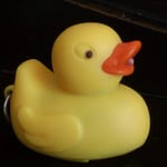 7 Ways to tackle plastic in the ocean - a yellow plastic duck which was once part of a keyring
